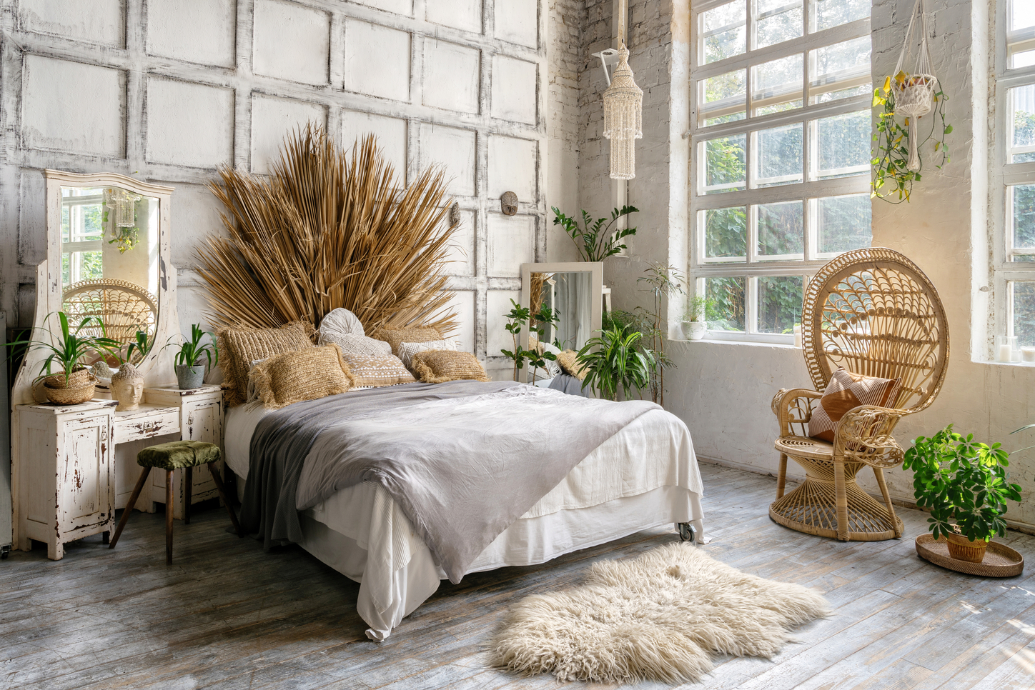 Bohemian bedroom type.