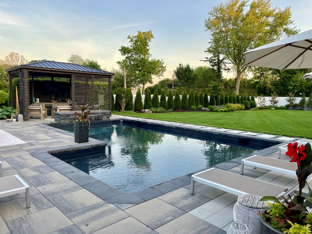 lounge with a pool