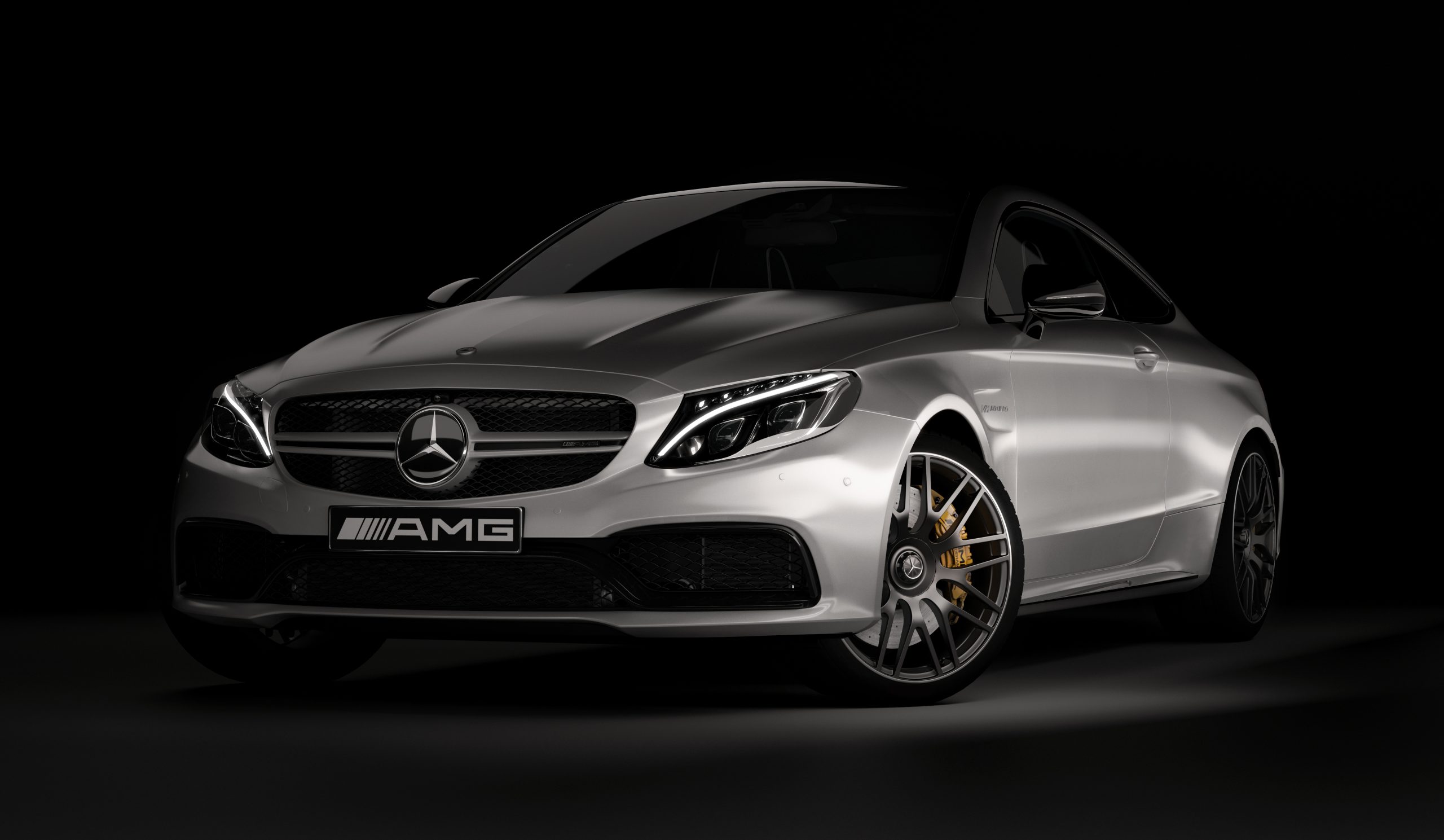 Silver mercedes benz