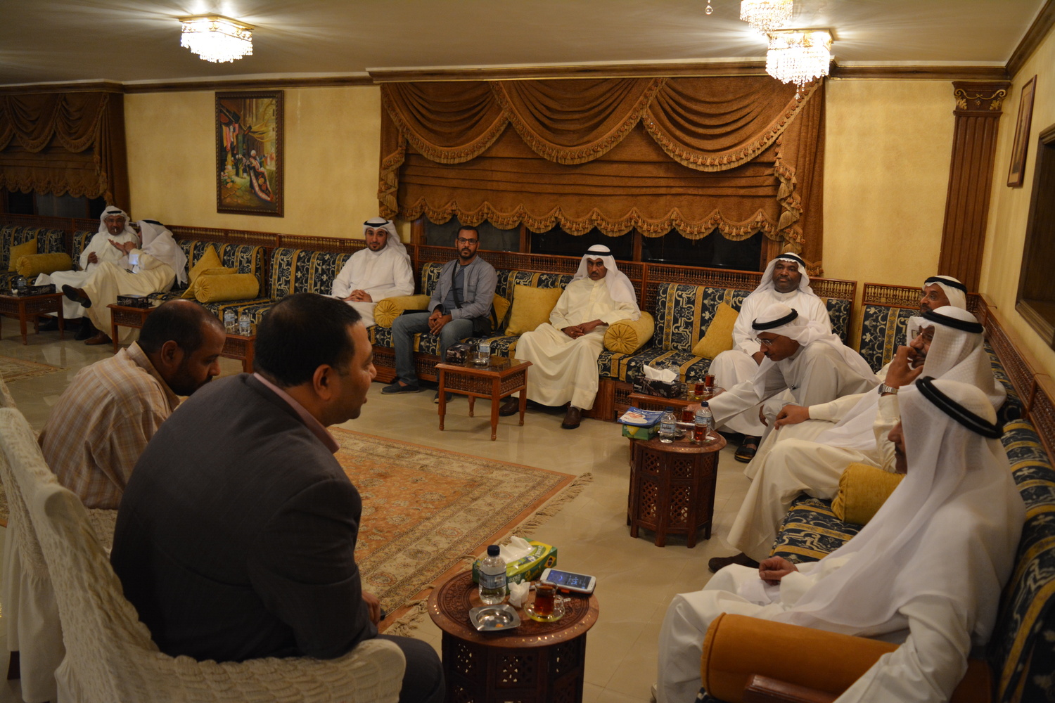 Diwaniya gathering in Kuwait.