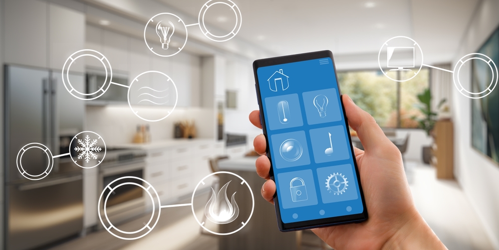 Smart home technology interface.